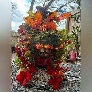 “Eagles Nest” Miniature Garden House / Hand Crafted